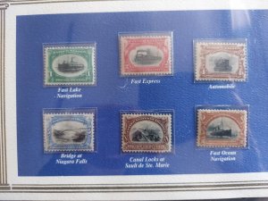 US #294-9, Complete Pan-Am issue in presentation book, mint, VF, Scott $381.00+