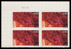 U.S.#C139 Bryce Canyon Nat'l Park 63c Plate Block of 4, MNH.