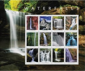 2023 waterfall  forever stamps  8 Sheets of 12,total 96pcs