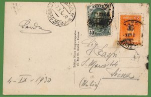 ad0884 - GREECE - Postal History -  POSTCARD to ITALY 1930