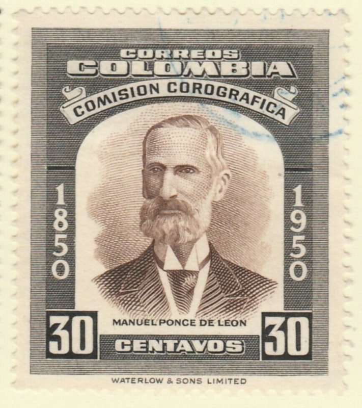 Colombia 1953 30c Fine Used A8P55F101
