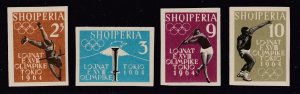 Albania -Imperforates - #755, 756, 762 & 763 - MNH