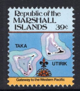 Marshall Islands 47 Map MNH VF