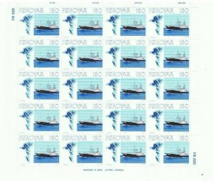 1977 Faroe Island MNH Streets of 20 Scott # 24-27 Fishing Vessels