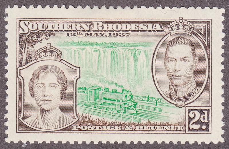 Southern Rhodesia 39 Queen Elizabeth, George VI 1937