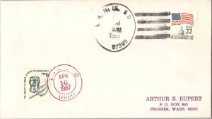 United States South Dakota Lane 57385 1987 4-bar  Philatelic.