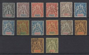 FRANCE FRENCH SUDAN 1894-1900 Sc 3 thru 19 (14x) FOURNIER FORGERIES MINT & USED 