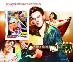 St Thomas - 2020 Elvis Presley Anniversary - Stamp Souvenir Sheet - ST200614b