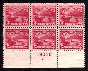 681 Mint,OG,NH...  Plate Block of 6... SCV $22.50