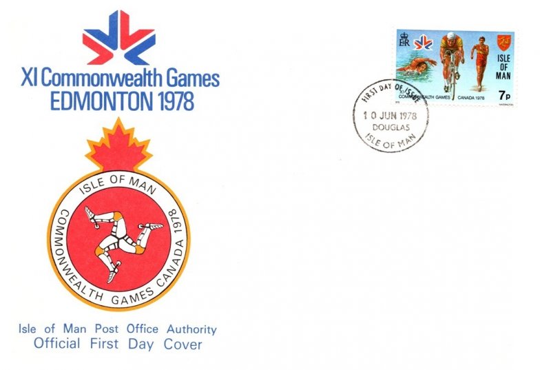 Isle of Man, Worldwide First Day Cover, Sports