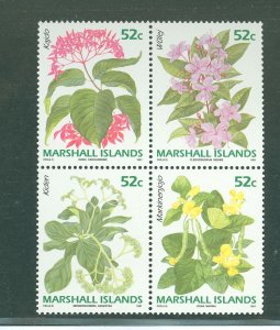 Marshall Islands #3986  Multiple (Flowers)