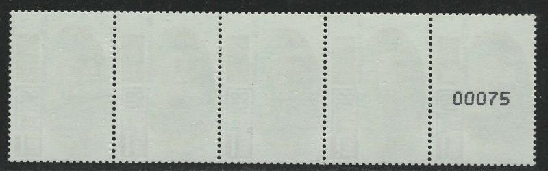 Netherlands Scott # 797, mint nh, strip of 5, coil