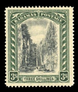 Bahamas #62 Cat$82.50, 1917 3sh green and black, lightly hinged