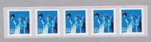 PNC5 34c Liberty SA 1111 US 3466 4 digit Top set 5 MNH F-VF