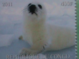 CONGO STAMP-2011 WORLD LOVELY SEA LIONS- MNH STAMP SHEET-VERY FINE