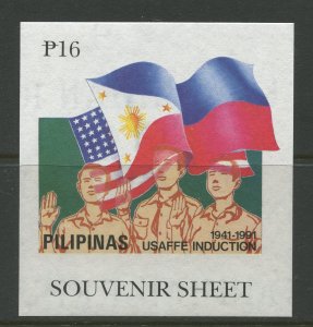 STAMP STATION PERTH Philippines #2100 USAFFE Souvenir Sheet MNH CV$8.00
