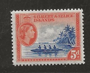 GILBERT AND ELLICE ISLANDS  SC# 66  FVF/MOG