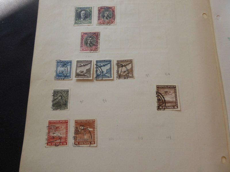 Chile Airmails and Telegraph Stamp Collection 1936-1970 on Yvert Album Pages