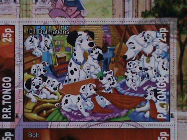 ​TONGA STAMP-FAMOUS DISNEY MOVIES-CARTOON-MNH STAMP SHEET #5