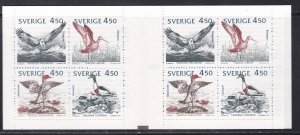 Sweden # 1978a, Birds of the Baltic Shores, Complete Booklet, 1/2 Cat..