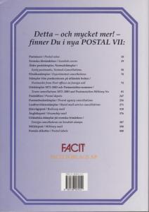 Facit Postal VII. Postal History, Locals & Cancels of Sweden catalogue, NEW