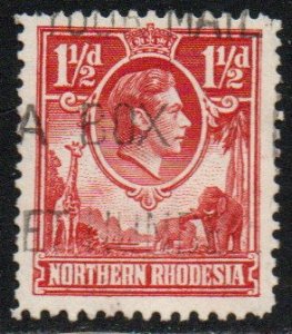 Northern Rhodesia Sc #29 Used