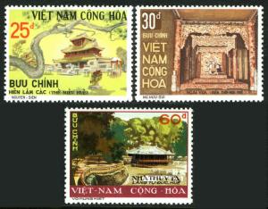 Viet Nam South 501-503, MNH. Historic Sites. Water Pavilion, Hus, 1975