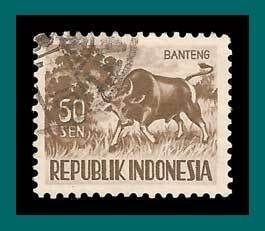 Indonesia 1956 Animals, 50s used  430,SG722