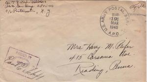 United States A.P.O.'s Soldier's Free Mail U.S. Army Postal Service A.P.O. 51...