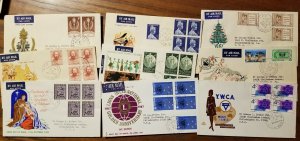 17  Australia FDC lot first day covers from 1960 s   -  L@@K !!