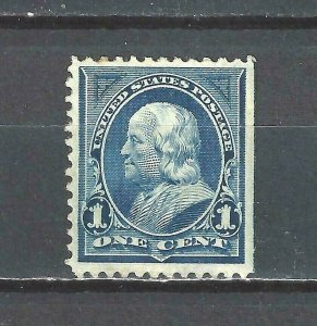 #247 US 1 CENT BLUE FRANKLIN-MINT-FINE-VF