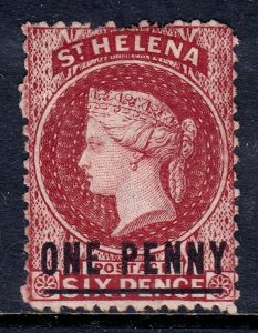 St. Helena - Scott #12 - MNG - Pulled perfs at top, pencil/rev. - SCV $140