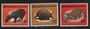 GUYANA,  80-82   MINT HINGED