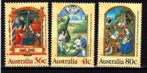 AUSTRALIA Sc 1159-61 NH ISSUE OF 1989 - CHRISTMAS. Sc$2.80