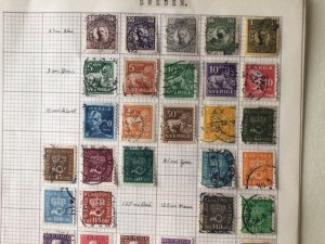 Sweden used stamps on pages A10248