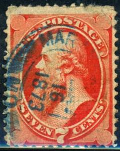 U.S. #138 Used Fine Blue Cancel 138 Used Fine Blue cancel 