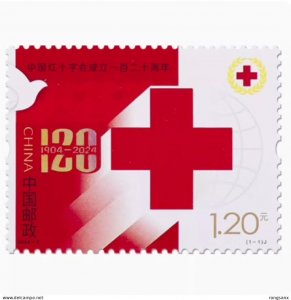 2024-2 China 120 ANNI.OF RED CROSS STAMP 1V