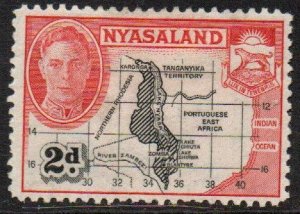 Nyasaland Protectorate Sc #71 Mint Hinged