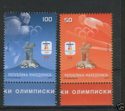 MACEDONIA-MNH** SET-OLYMPICS-VANCOUVER CANADA-2010.