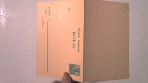 EARLY GERMANY POSTAL REPLY CARD MINT ENTIRE