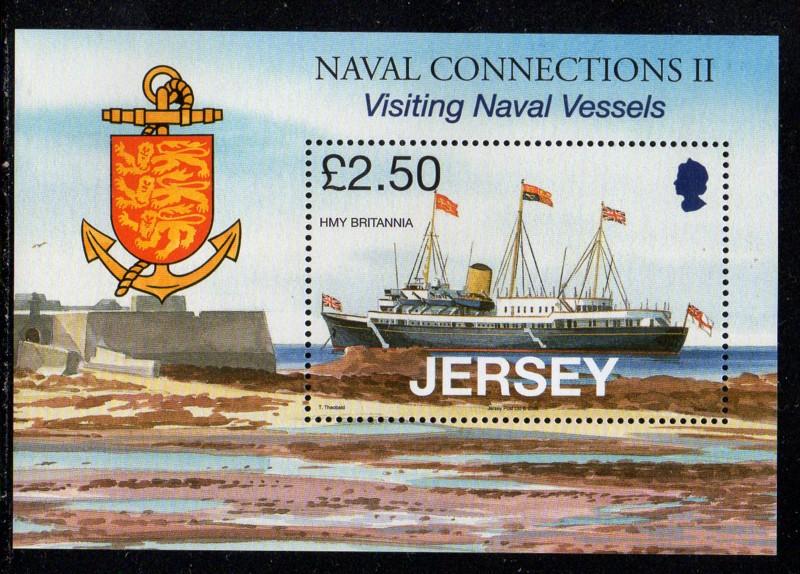 Jersey Sc 1333 2008 ‭HMY Britannia stamp sheet mint NH