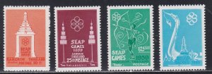 Thailand # 333-336, South East Asian Games, LH 1/3 Cat.