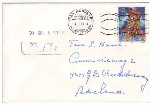 Cover / Postmark Norway 1990 North Cape - Sun - Iceberg