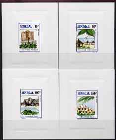 Senegal 1988 Tourism (1st issue) set of 4 deluxe sunken d...