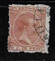 PUERTO RICO STAMP,  VFU  #MARZO W23