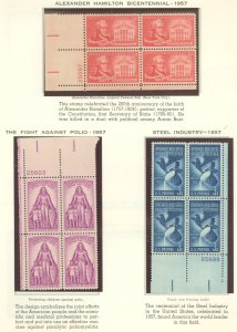 United States #1086-1091 Mint (NH) Plate Block
