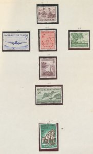 COCOS ISLANDS - Scott 1-7 - very, very light hinged - first issues