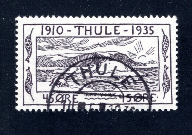 Greenland, Thule, #YV5,  Local Post, VF, Used, CV $3.50 ....2510266/7