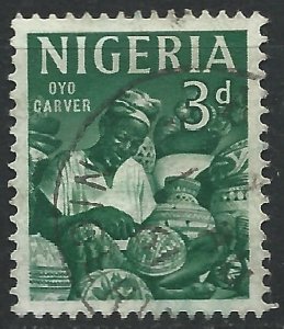 Nigeria 1961 - 3d Oyo carver - SG93 used