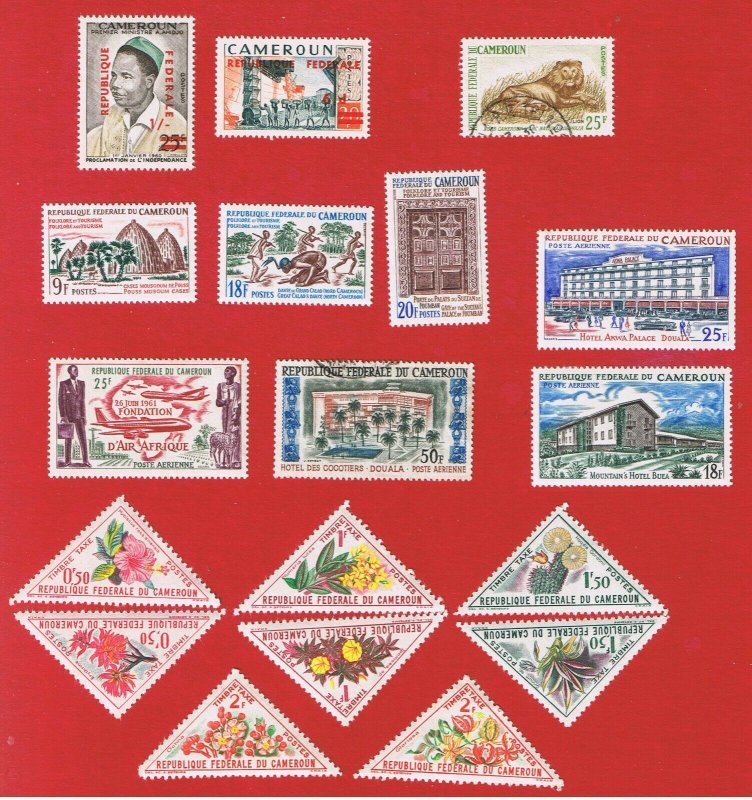 Cameroun #349-350 #J34-41  MVFLH OG  Various Stamps  Free S/H